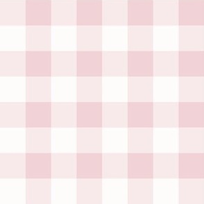 21 Cotton Candy- Gingham- Medium- 1 Inch- Buffalo Plaid- Vichy Check- Checked Wallpaper- Petal Solids Coordinate- Pastel Pink- Valentines Day