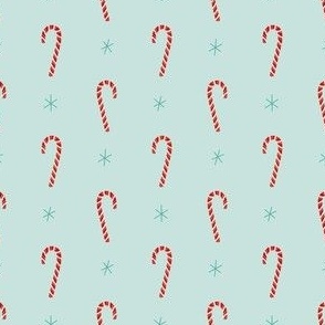 Retro Candy Canes on Sea Glass