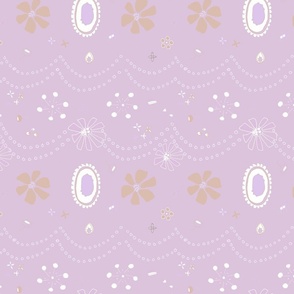 Princess Print in Lilac Purple