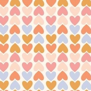 Cute Hearts Fabric, Wallpaper and Home Decor | Spoonflower