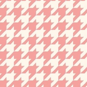 Houndstooth in bubble gum 1x1