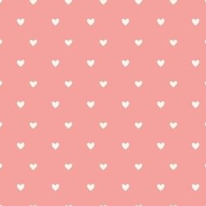 Tiny hearts in Bubble gum 2x1.1