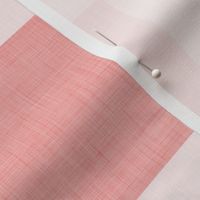 24 Coral- Gingham- Extra Large- 4 Inches- Buffalo Plaid- Vichy Check- Checked- Linen Texture- Petal Solids Coordinate- Wallpaper- Watermelon- Flamingo- Pink- Valentines Day