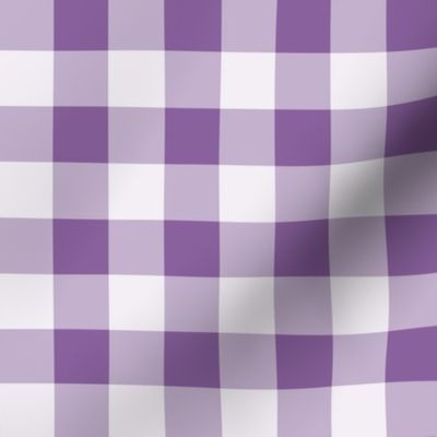 27 Orchid- Gingham- Medium- 1 Inch- Buffalo Plaid- Vichy Check- Checked Wallpaper- Petal Solids Coordinate- Purple- Violet- Pastel Halloween