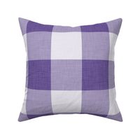 28 Grape- Gingham- Extra Large- 4 Inches- Buffalo Plaid- Vichy Check- Checked- Linen Texture- Petal Solids Coordinate- Wallpaper- Purple- Violet- Halloween