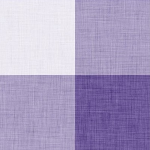 28 Grape- Gingham- Extra Large- 4 Inches- Buffalo Plaid- Vichy Check- Checked- Linen Texture- Petal Solids Coordinate- Wallpaper- Purple- Violet- Halloween