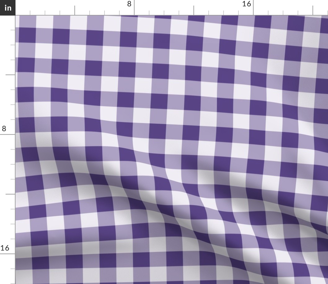 28 Grape- Gingham- Medium- 1 Inch- Buffalo Plaid- Vichy Check- Checked Wallpaper- Petal Solids Coordinate- Purple- Violet- Halloween