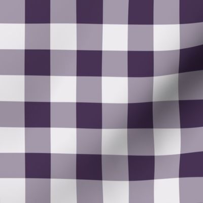 29 Plum- Gingham- Medium- 1 Inch- Buffalo Plaid- Vichy Check- Checked Wallpaper- Petal Solids Coordinate- Purple- Violet- Halloween