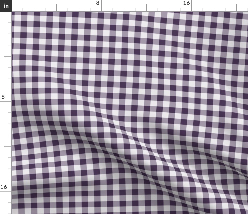 29 Plum- Gingham- Small- 1/2 Inch- Plaid- Check- Checked- Petal Solids- Cottagecore- Purple- Violet- Halloween