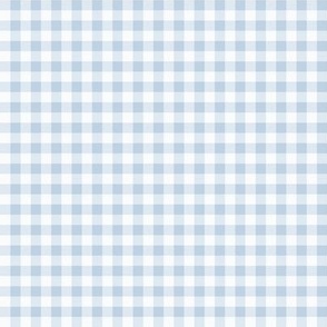 34 Fog- Gingham- Mini- 1/4 Inch- Plaid- Check- Checked- Petal Solids- Cottagecore Wallpaper- Pastel Blue- Soft Blue- Sky Blue- Coastal- Nautical