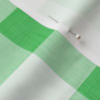 39 Grass Green- Gingham- Large- 2 inches-  Plaid- Vichy Check- Checked- Petal Solids Coordinate- Cottagecore Wallpaper- Kelly Green- Emerald- Bright Green- Christmas- Holidays