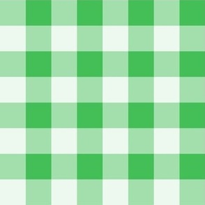 39 Grass Green- Gingham- Medium- 1 Inch-  Plaid- Vichy Check- Checked- Petal Solids Coordinate- Cottagecore Wallpaper- Kelly Green- Emerald- Bright Green- Christmas- Holidays