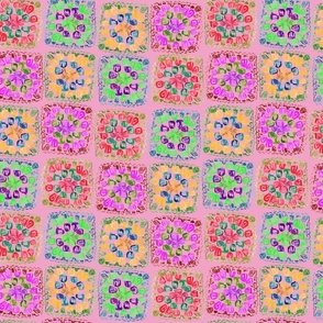 Pink Watercolour Granny Square Crochet