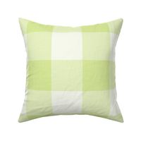 41 Honeydew- Gingham- Extra Large- 4 Inches- Buffalo Plaid- Vichy Check- Checked- Linen Texture- Petal Solids Coordinate- Cottagecore Wallpaper- Bright- Light Green- Pastel- Summer- Spring