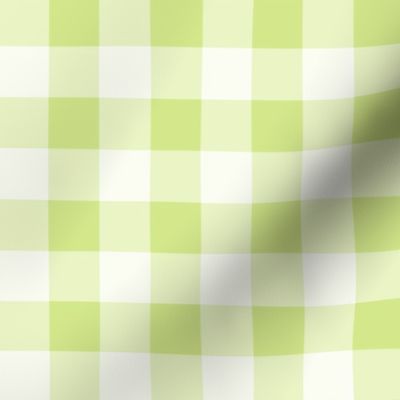 41 Honeydew- Gingham- Medium- 1 Inch- Buffalo Plaid- Vichy Check- Checked- Petal Solids Coordinate- Cottagecore Wallpaper- Bright- Light Green- Pastel- Summer- Spring