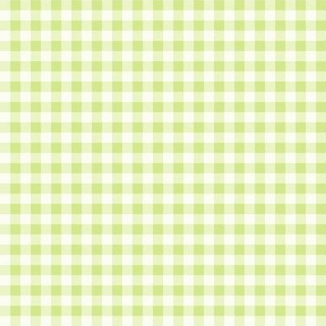 41 Honeydew- Gingham- Mini- 1/4 Inch- Plaid- Check- Checked- Petal Solids- Cottagecore Wallpaper- Bright- Light Green- Pastel- Summer- Spring