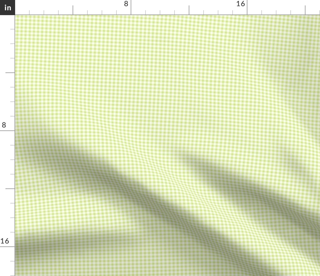 41 Honeydew- Gingham- Micro 1/8 Inch- Plaid- Check- Checked- Petal Solids- Cottagecore Wallpaper- Bright- Light Green- Pastel- Summer- Spring