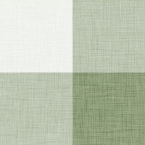 42 Sage- Gingham- Large- 2 inches- Linen Texture- Buffalo Plaid- Vichy Check- Checked- Petal Solids Coordinate- Cottagecore Wallpaper- Gray Green- Pine- Muted Green- Forest- Neutral Earthy Green