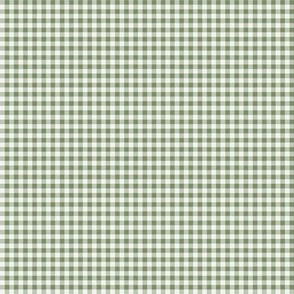 42 Sage- Gingham- Micro 1/8 Inch- Plaid- Check- Checked- Petal Solids- Cottagecore Wallpaper- Gray Green- Pine- Muted Green- Forest- Neutral Earthy Green