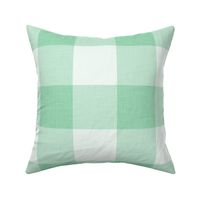 43 Jade Green- Gingham- Extra Large- 4 Inches- Linen Texture- Buffalo Plaid- Vichy Check- Checked- Petal Solids Coordinate- Cottagecore Wallpaper- Mint- Pastel- Christmas- Holidays