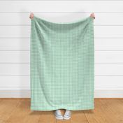 43 Jade Green- Gingham- Small- 1/2- Plaid- Vichy Check- Checked Cottagecore Wallpaper- Mint- Pastel- Christmas- Holidays