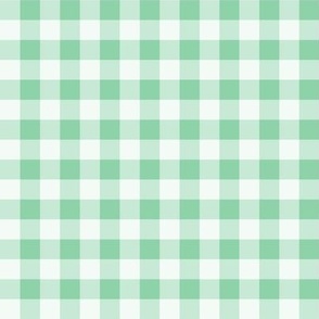 43 Jade Green- Gingham- Small- 1/2- Plaid- Vichy Check- Checked Cottagecore Wallpaper- Mint- Pastel- Christmas- Holidays