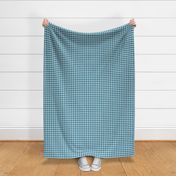 47 Peacock- Gingham- Small- Half Inch- Plaid- Check- Checked- Petal Solids- Cottagecore Wallpaper- Turquoise Blue- Aqua