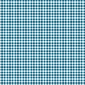 47 Peacock- Gingham- Micro 1/8 Inch- Plaid- Check- Checked- Petal Solids- Cottagecore Wallpaper- Turquoise Blue- Aqua