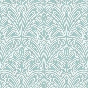 art nouveau  bunch coastal-teal tiny scale