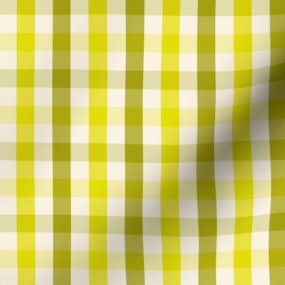 Olive, Citrine, and Ivory Gingham Check