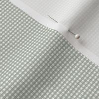 1/16 inch Micro (xxxs) Coastal Green gingham check - Soft Duron Coastal Plain green cottagecore country plaid - perfect for wallpaper bedding tablecloth - vichy check