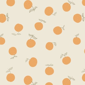 Minimalist Garden - Oranges L
