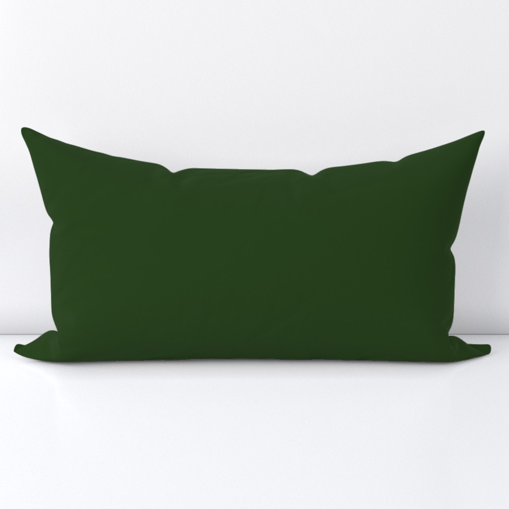 Dark Forest Green Solid Christmas Color