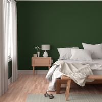 Dark Forest Green Solid Christmas Color