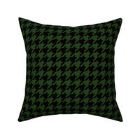 Dark Forest Green and Black Houndstooth Check
