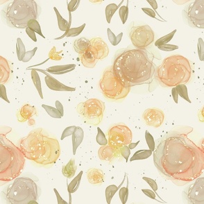 Amber Watercolor Floral