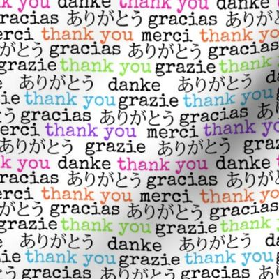 thank you too rainbow || gratitude blessed pastel typography 