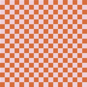 Spooketti  checkerboard orange and pink