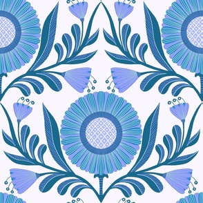 Wallflowers Pattern Blue