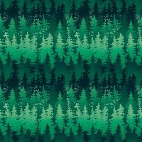 Forrest of Pines Coniferous Trees (Small Scale)