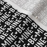 be mine black and white inversed - valentines day collection