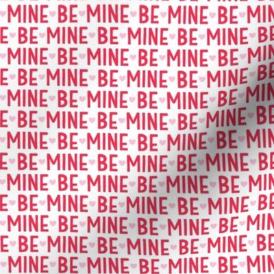 be mine red on white - valentines day collection