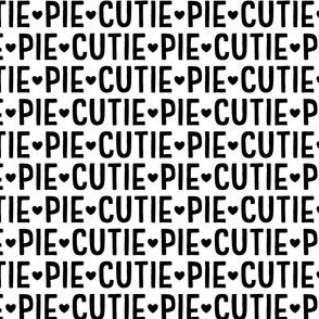 cutie pie black and white - valentines day collection