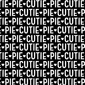 cutie pie black and white inversed - valentines day collection