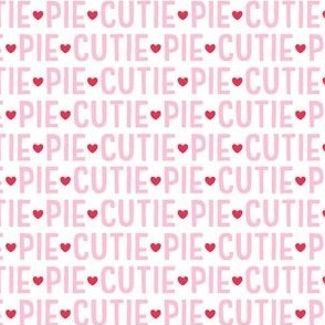 cutie pie pastel pink on white - valentines day collection