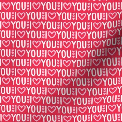 i heart you on red - valentines day collection