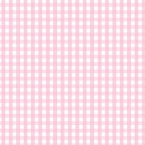 tiny gingham pastel pink - valentines day collection