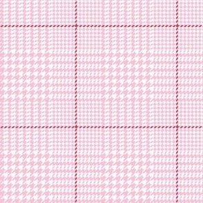 glen check plaid pastel pink - valentines day collection
