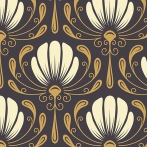 2224 Medium - Art Deco flowers