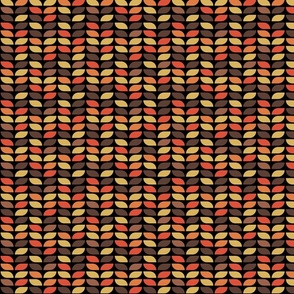 Geometric Pattern: Leaf: Ayres Black (small version)